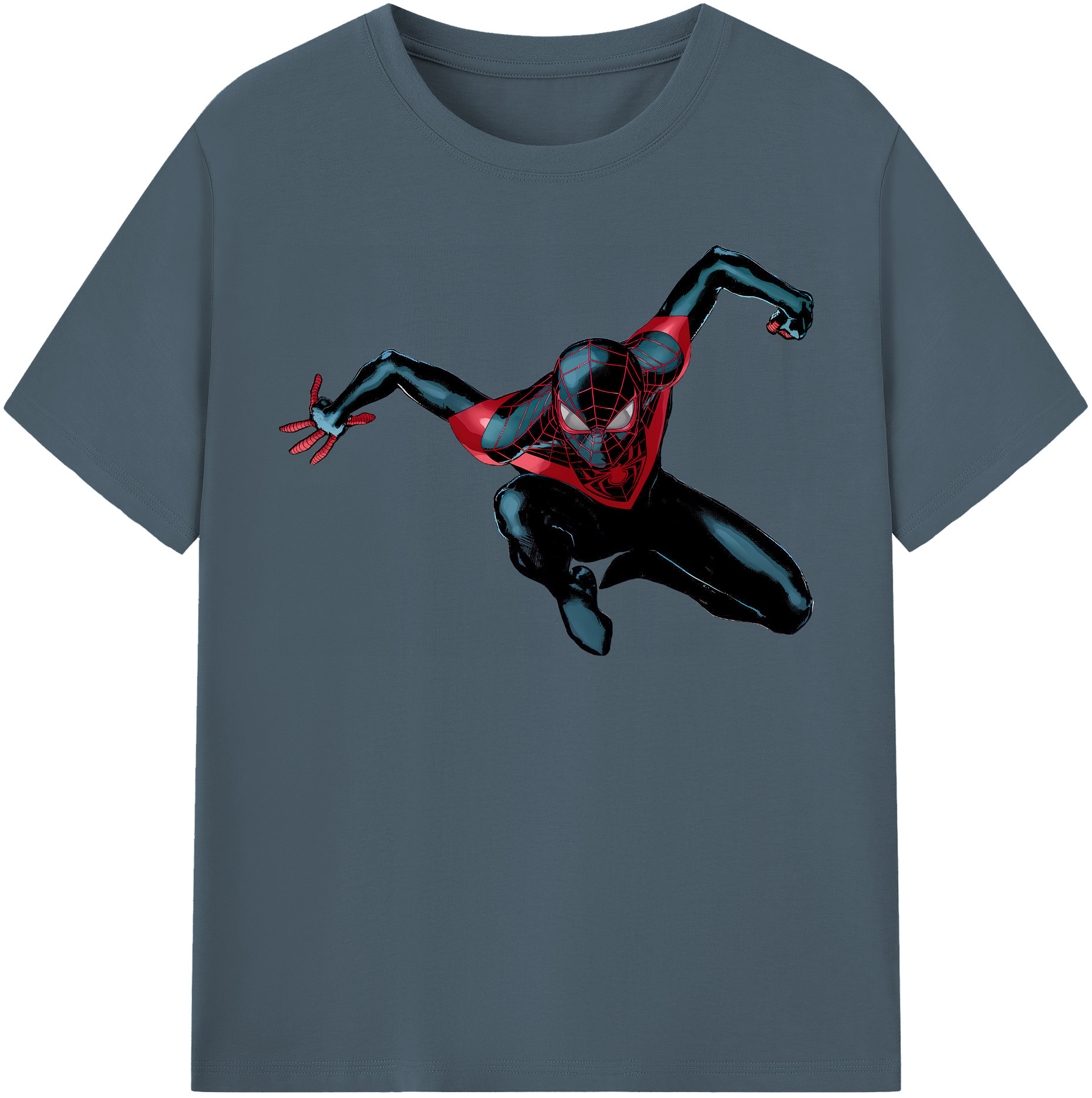（画像用） Spider Man スパイダーマン 綿100％半袖Tシャツ（フロントプリント）